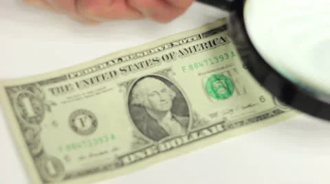 Investigating Dollar Stock Footage 23726488