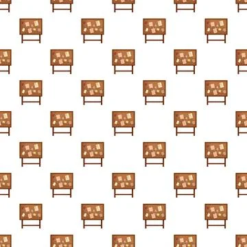 Investigation board pattern showing clues connection Stock Illustration