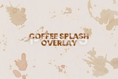 Investigation Coffee Splash Overlay Pack PSD Template