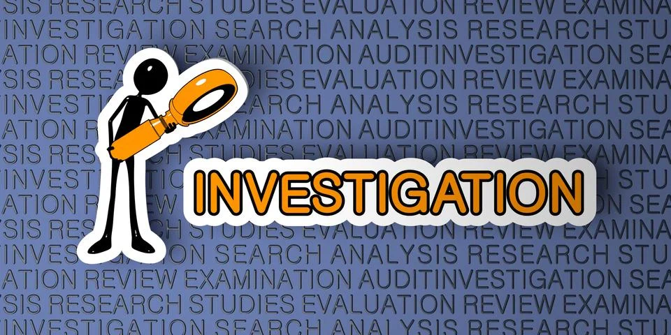 Investigation Concept. Stock Illustration