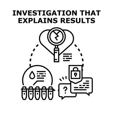 Investigation explaining results with data analysis and diagnostics 库存插图