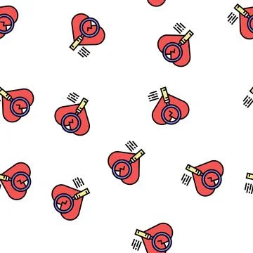 Investigation of infidelity vector seamless pattern Stock Illustration