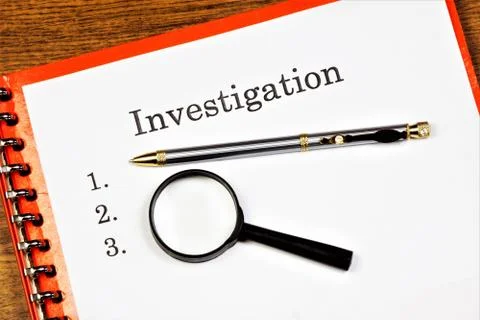 Investigation-a scientific method of study, the search for new knowledge, Stock Photos