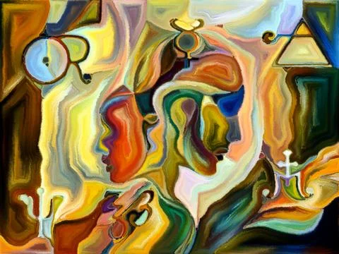 Investigation on Shape Division Illustrazione stock