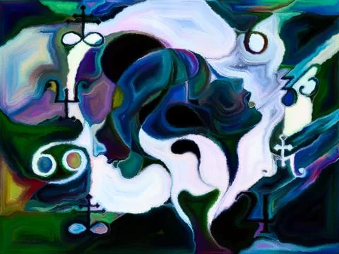 Investigation on Shape Division Stock Illustration