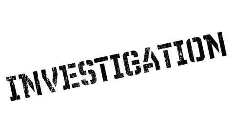 Investigation stamp Stock Illustration