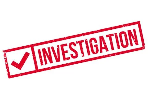 Investigation stamp Stock Illustration