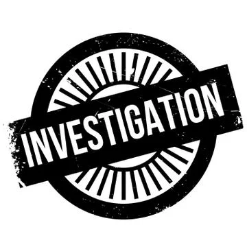 Investigation stamp Stock Illustration