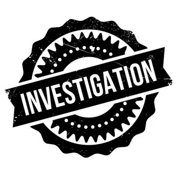 Investigation stamp Stock Illustration