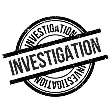 Investigation stamp Stock Illustration