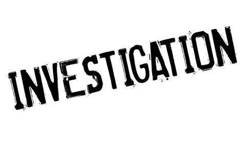 Investigation stamp Stock Illustration