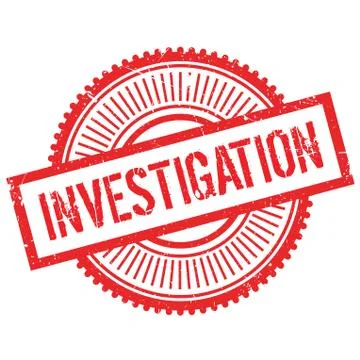 Investigation stamp Stock Illustration
