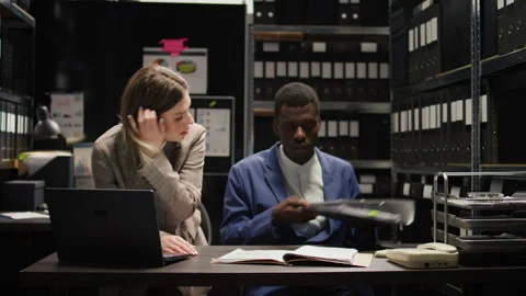 Investigators solving criminal case Stock Footage 250681899