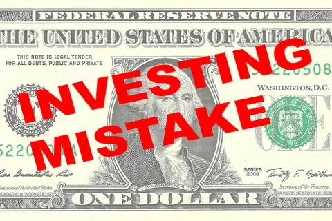Investing Mistake concept Stock Illustration