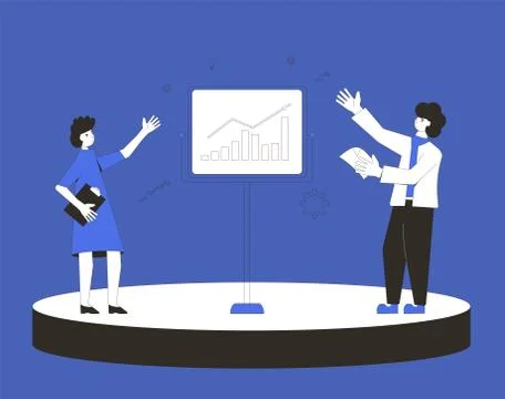 Investment analytics.  Stock Illustration