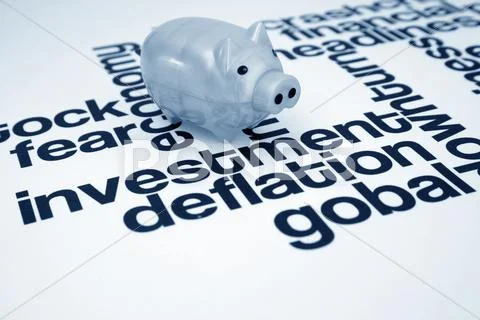 Investment and deflation Stock Photos