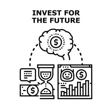 Investment for the future concept vector illustration Illustrazione stock