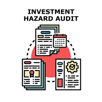 Investment hazard audit process document management イラスト素材