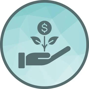 Investment icon vector image. Stock Illustration