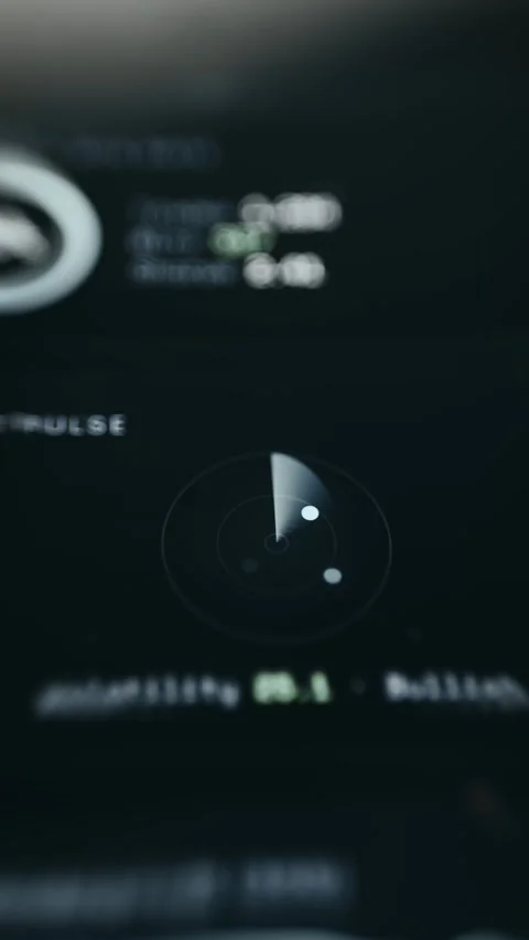 Investment Portfolio Analytics Touchscreen View with animated metrics Stock Footage 337051928