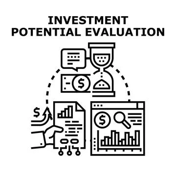 Investment potential evaluation concept vector illustration Stock Illustration