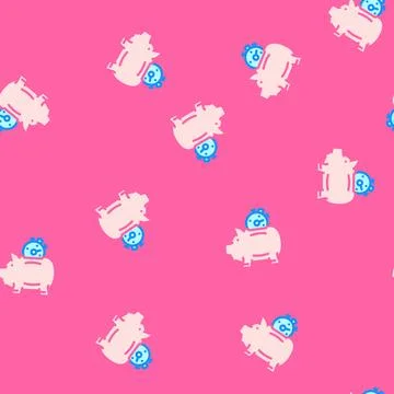 Investment time management vector seamless pattern 스톡 일러스트
