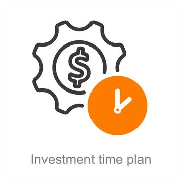 Investment time plan Stock Illustration