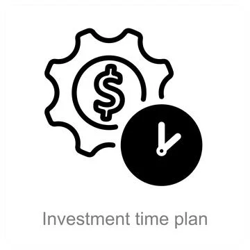 Investment time plan Stock Illustration