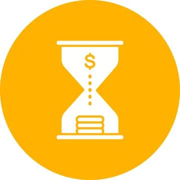 Investment Timing icon vector image. Illustrazione stock