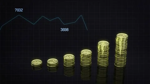 Investment volatility chart. Stock Footage 260972697