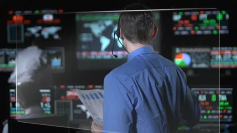 Investments Screen Stock Footage 200139931
