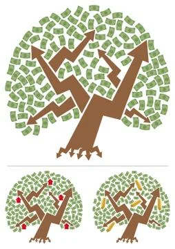 Investments Tree Stockillustratie