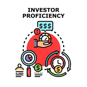 Investor proficiency developing financial management expertise strategy Stock Illustration