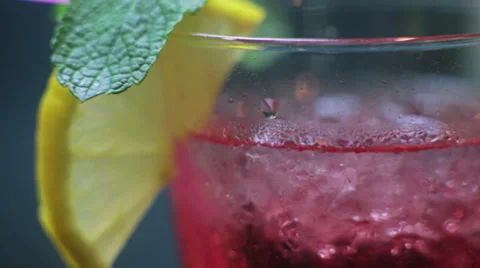 Invigorating cocktail Stock Footage 32387385