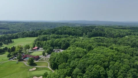 Invigorating Forest - Green Lakes State Park Golf Course Video stock 336516796