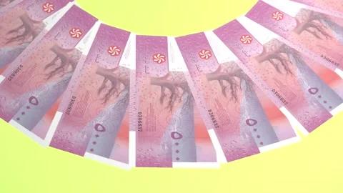 Invigorating Looping Design 5000 Franc Curency of Comoros Stock Footage 304553400