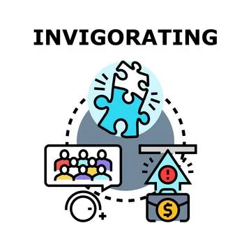 Invigorating process transforming business and problem solving concept 스톡 일러스트