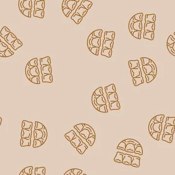 Invisalign treatment line seamless pattern Stock Illustration