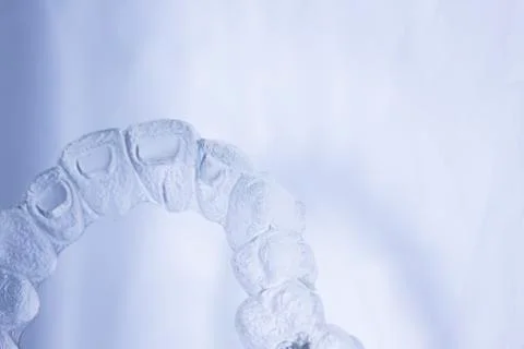 Invisible aligner teeth retainer Stock Photos