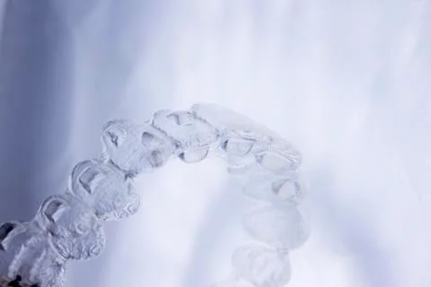 Invisible aligner teeth retainer Stock Photos