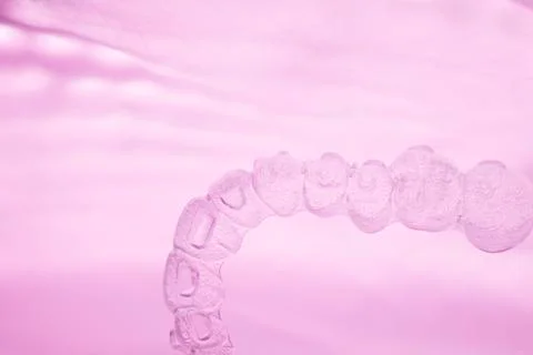 Invisible aligners teeth braces Stock Photos