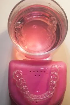 Invisible bracket aligners Stock Photos