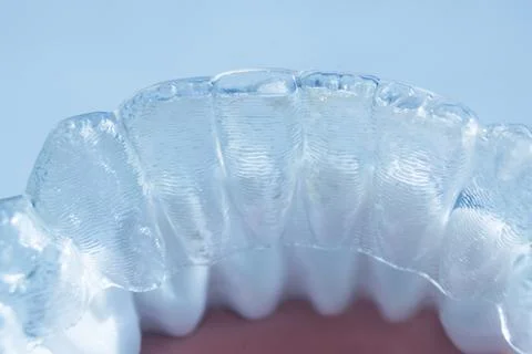 Invisible bracket aligners Stock Photos