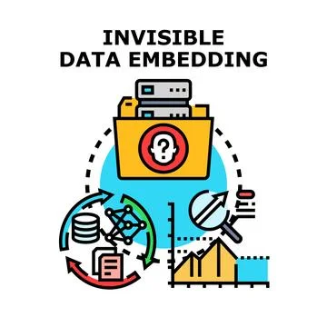 Invisible data embedding for digital information security イラスト素材