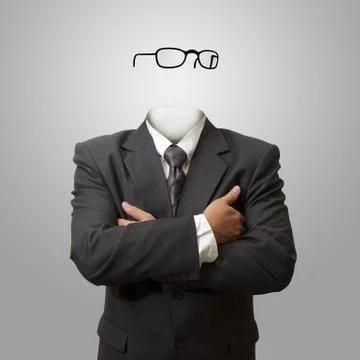 Invisible man concept Stock Illustration
