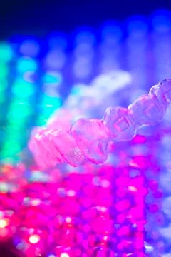 Invisible teeth aligner retainer Stock Photos