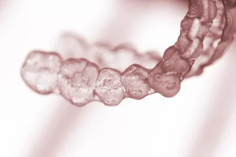Invisible teeth aligners braces Stock Photos