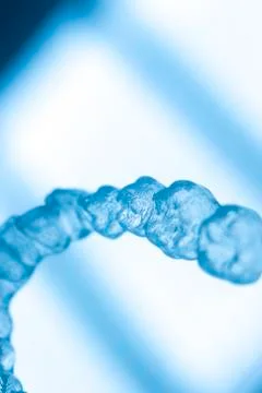 Invisible teeth aligners braces Stock Photos