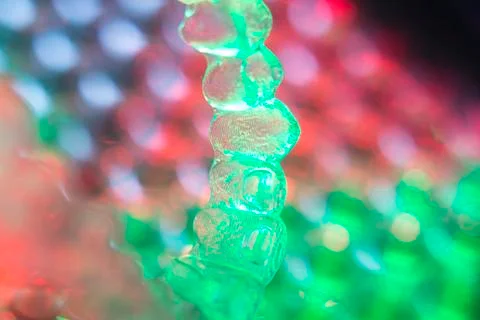 Invisible teeth aligners brackets Stock Photos