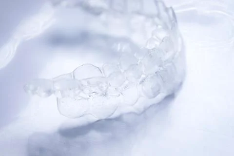 Invisible teeth aligners Stock Photos